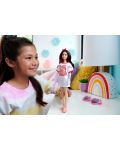 Кукла Barbie Fashionistas - С бяло-червена тениска - 5t